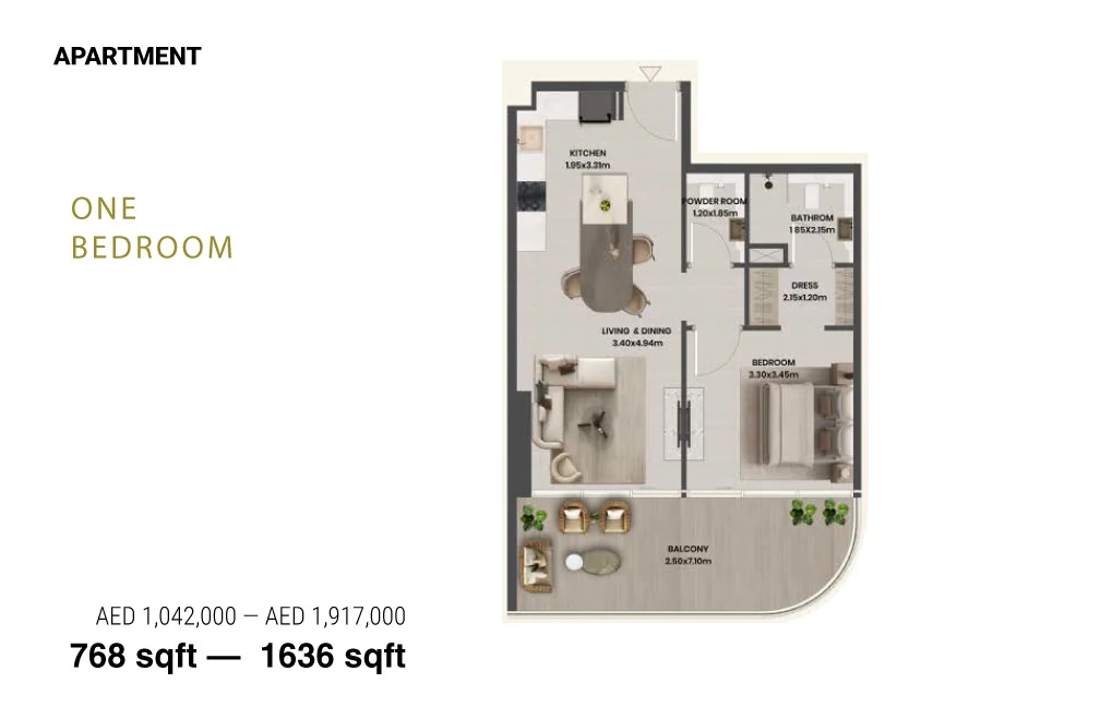 1 Bed